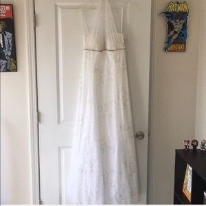 🆕 Betsy & Adam White Formal Dress